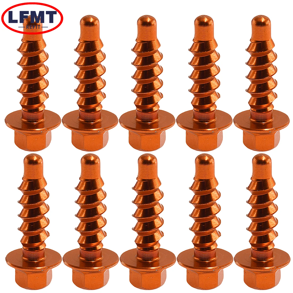 10Pcs CNC Aluminum Self Tapping Screw Bolts Kit For KTM SX/SXF/XC/XCF/EXC/EXCF/XCW Husaberg 85cc-610cc 2004-2023 Dirt Pit Bike