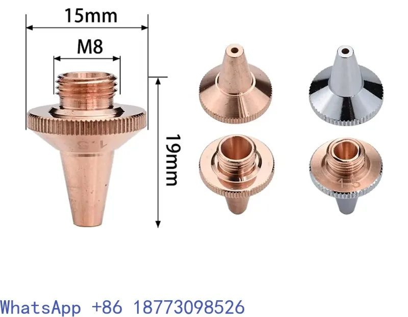 5PCS，For Precitec Raytools, 3D M8 Caliber 0.8-4 mm Single Layer Double Layer Nozzle