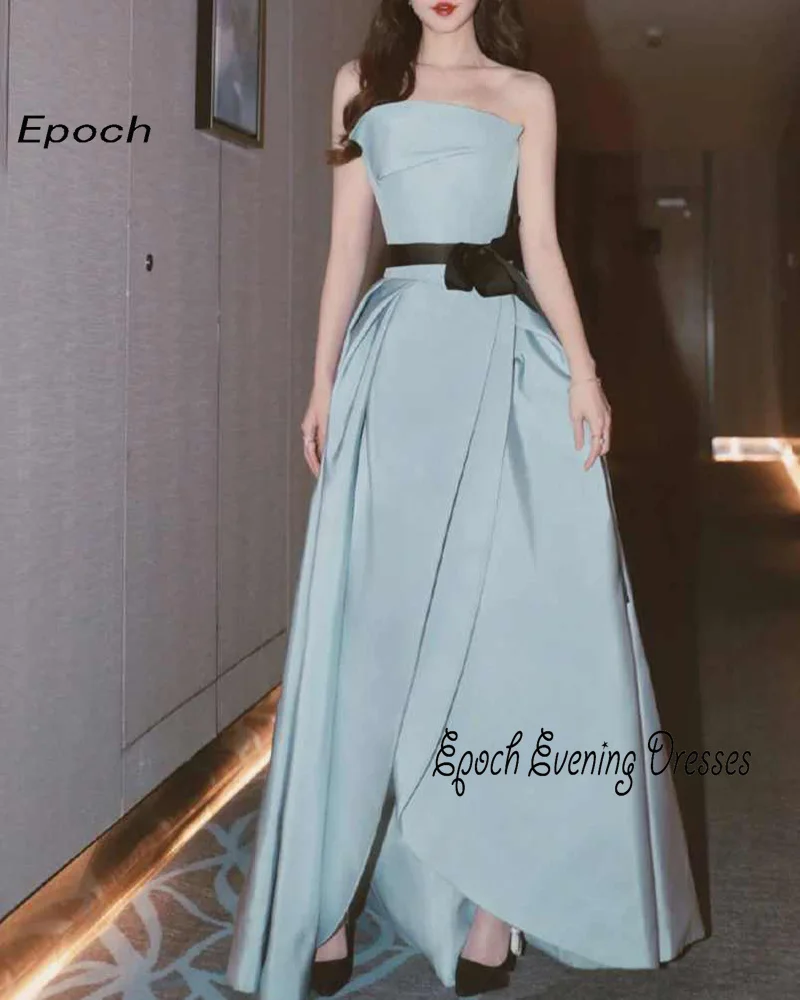 Epoch Satin Evening Dress فساتين مناسبة رسمية Arabia  Elegant Sequined Limited Blue Cocktail Prom Gown For Sexy Women 2024