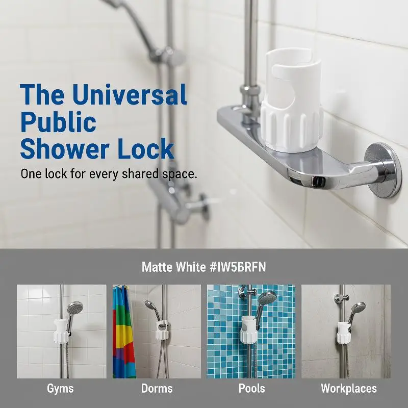 Shower Timer Button Holder Shower Switch Public Use Water Control Button For Gyms School Camp Public Bathroom Accessories