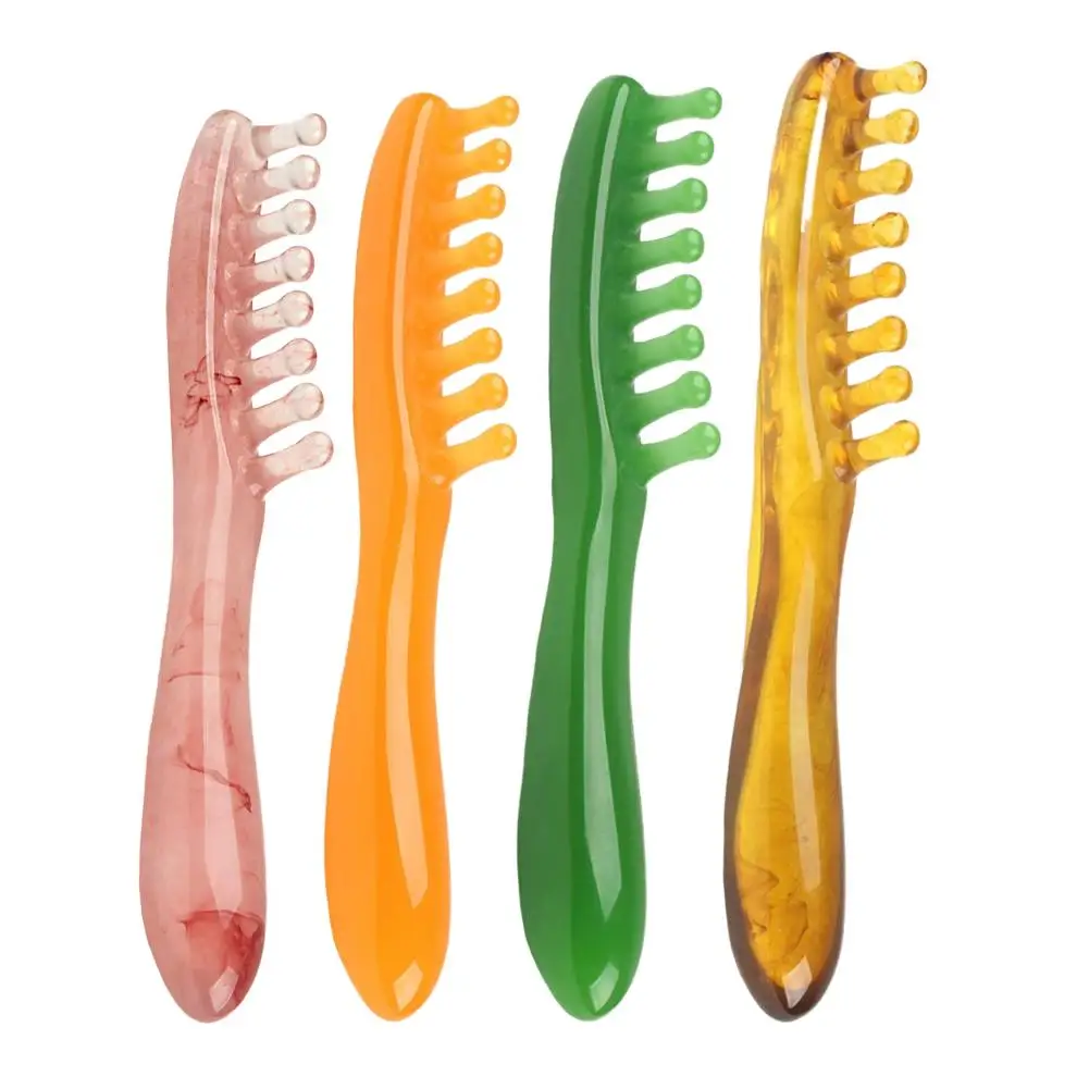 

Resin Head Massager Scalp Gua Sha for Body Neck Leg Massage Five-claw Head Scraping Stick Massage Scraping Claw Massage Visage ﻿