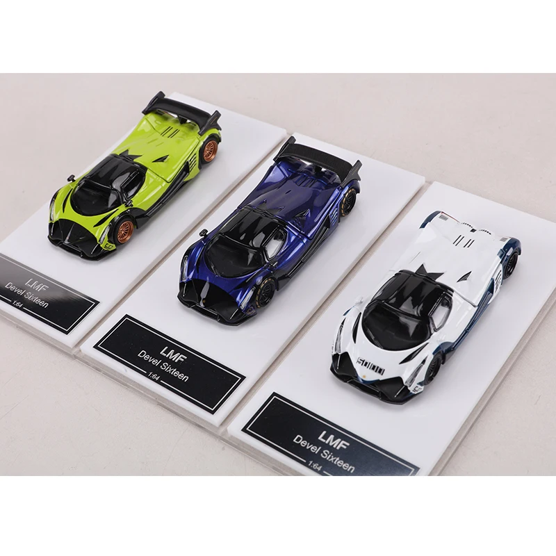 LMF 1:64 Devel Sixteen Alloy simulation car model toy collection display piece view 4