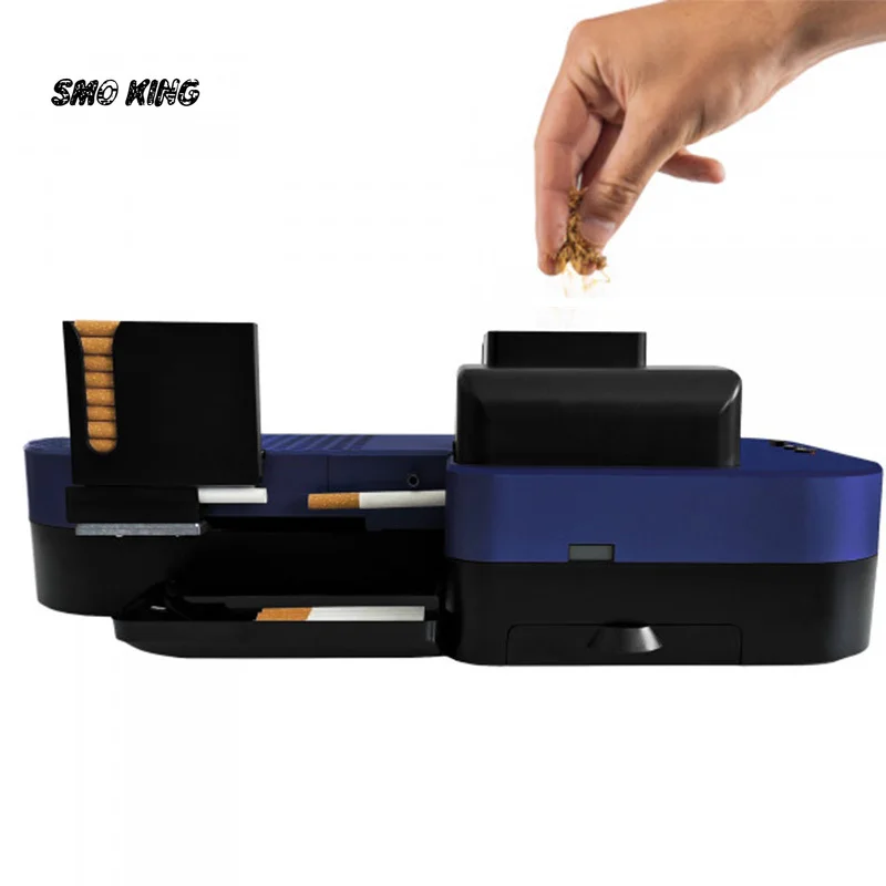 10 Cigarettes Per Cycle 6.5/8mm Automatic Tobacco Filling Roller Cigarette Machine with Rolling Tray DIY Smoking Accessories