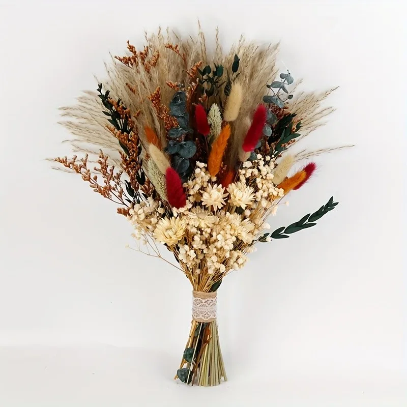 

Dried Flowers for Bohemian Style Vase Arrangements Eucalyptus Bohemian Chrysanthemum Decoration Bouquet for Home and Wedding