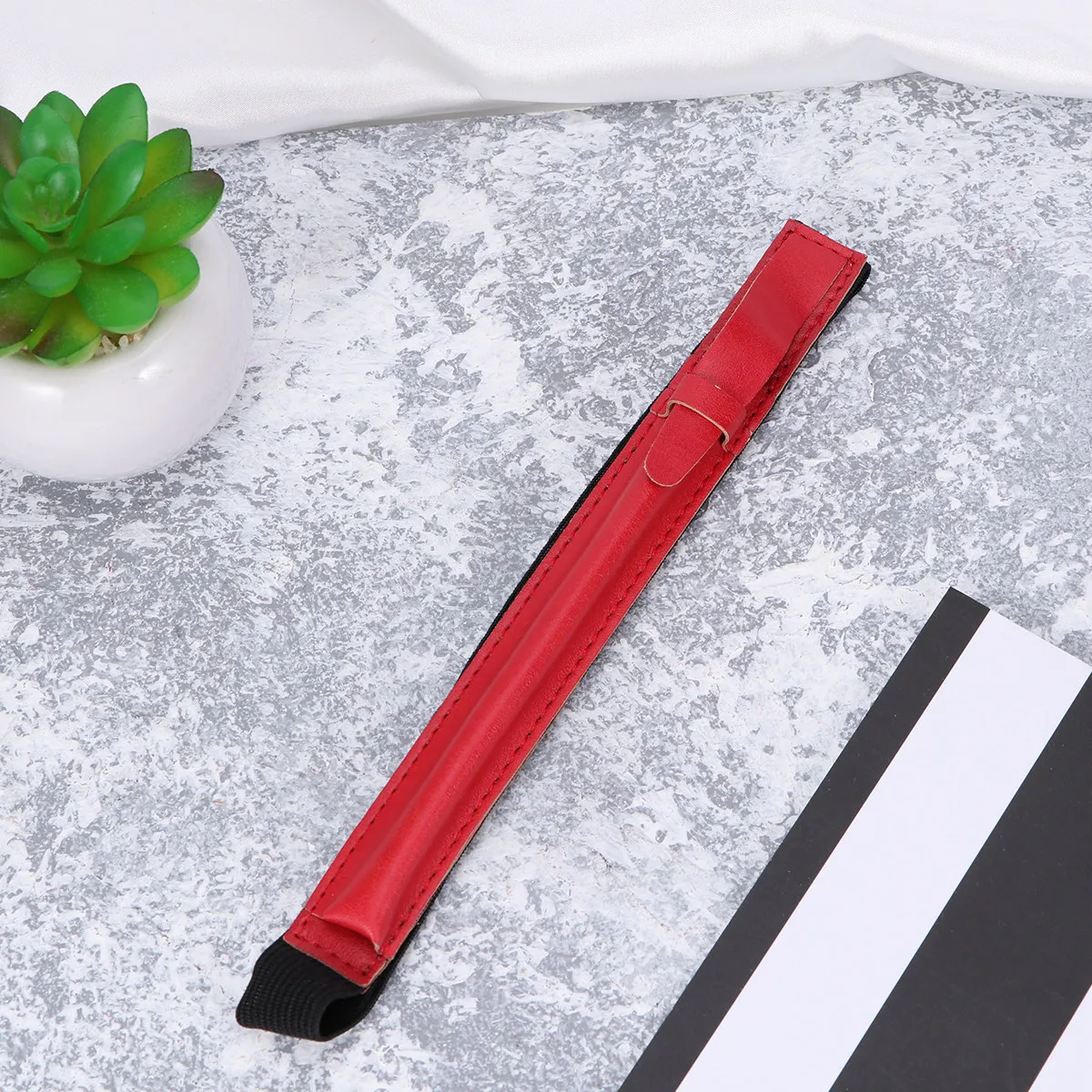 

Red PU Capacitive Stylus Pen Cover Pencil Holder for Scratch Proof Protective Sleeve Daily Use Convenient