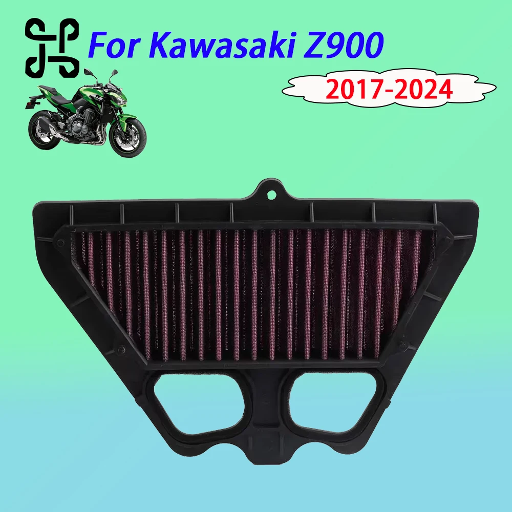 

For Kawasaki Z900 Z 900 2017 - 2023 High Flow Air Filter Replacement Direct Fit Motorcycle Performance Air Cleaner Accessories