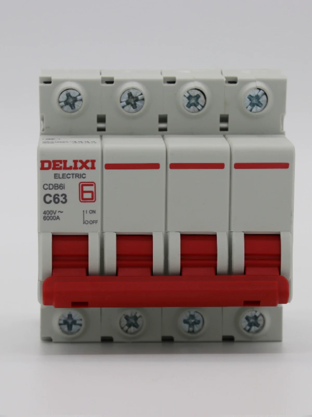 

DELIXI Miniature circuit breaker MCB CDB6i 6KA 4P type C 230V/400V 1A 2A 3A 4A 6A 10A 16A 20A 25A 32A 40A 50A 63A