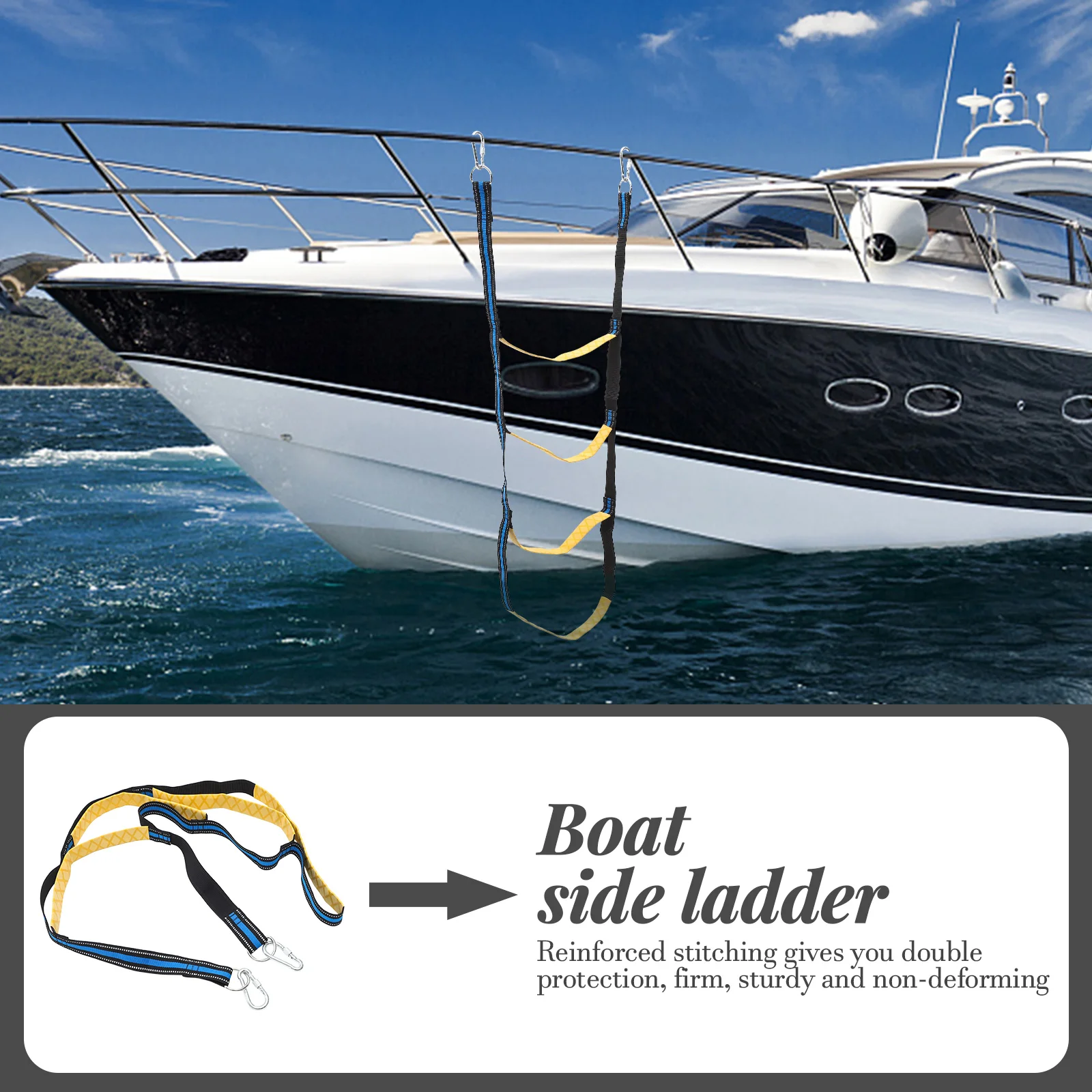 

Climb The Soft Ladder for Canoe Rope Convenient Boat Hanging Professional Folding