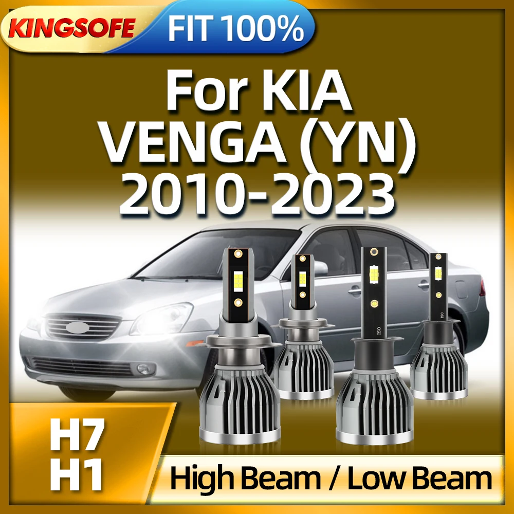 

KINGSOFE LED H1 H7 Car Headlight Auto Lamp 30000LM For KIA VENGA (YN) 2010 2011 2012 2013 2014 2015 2016 2017 2018 2019-2023