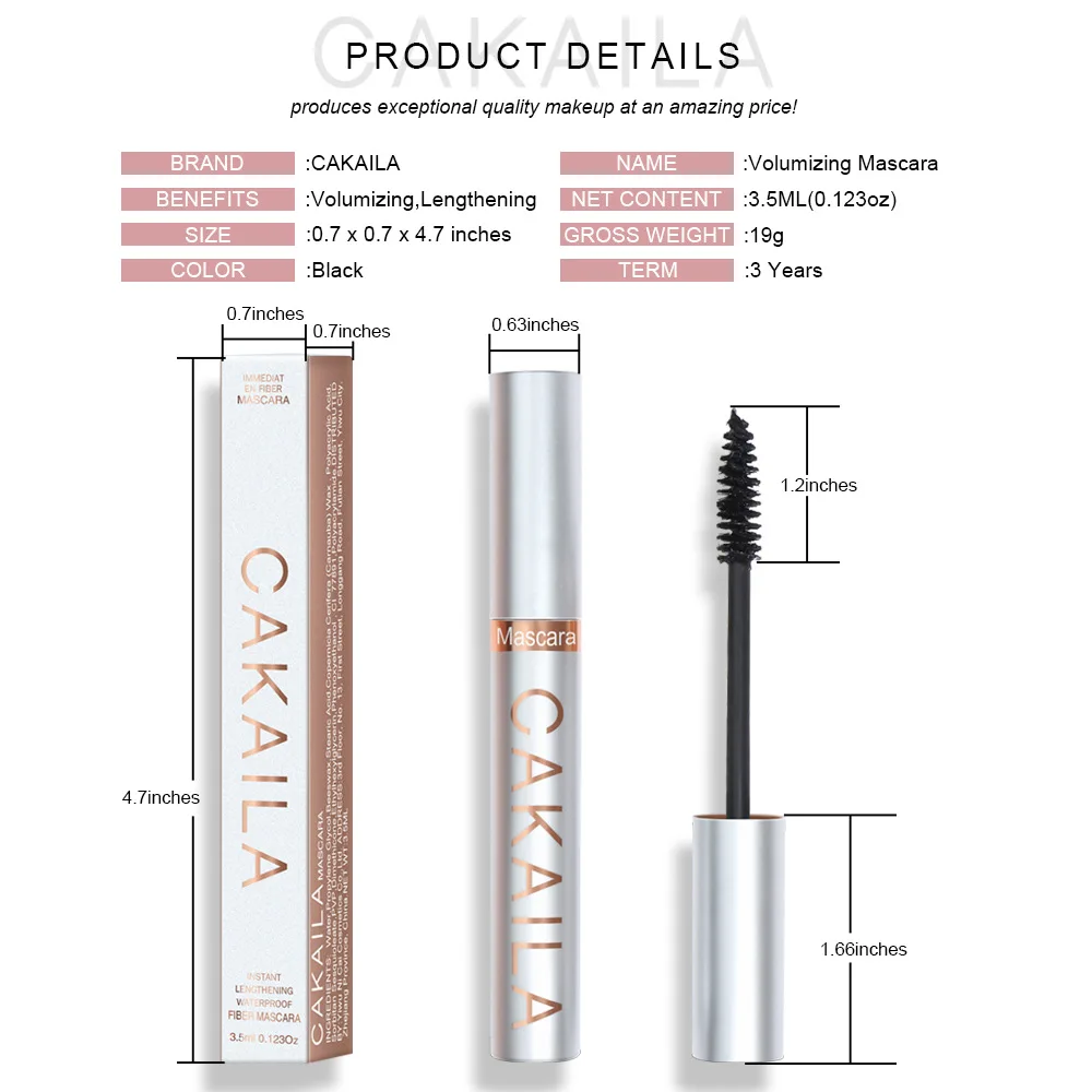 Music Flower Seductive 4D Mascara Volume Thick Lush Long Long Lasting Eyes Makeup Curling Eyelashes Extension Liquid Waterproof