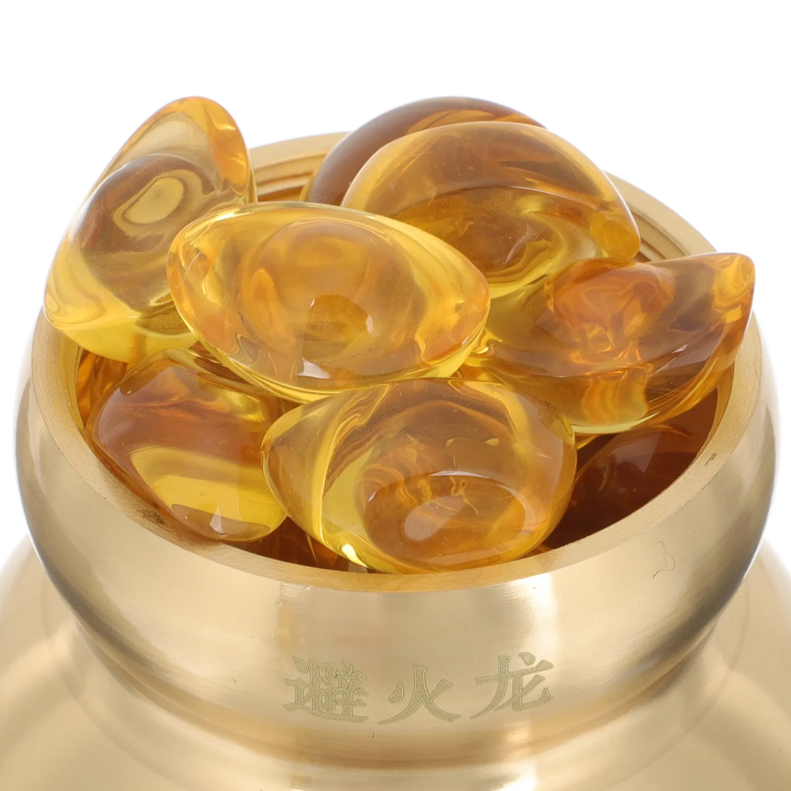 

Brass Gourd Statue Decorative Figurine Sculpture Home Office Desk Decor Prosperity Symbol Retro Kitchen