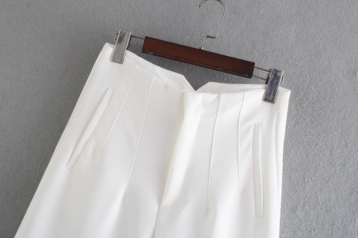 HH Frauen Elegante Feste Bleistift Hosen Hohe Taille Hose Für Frauen Casual Streetwear Frau Hosen Büro Tragen Chic Hose – Detail 4