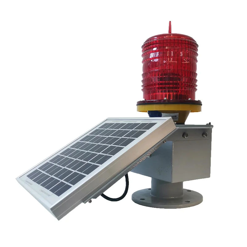 Tower/Bridge High Light Emitting Diode Flashing Aviation Light Solar Beacon Alarm