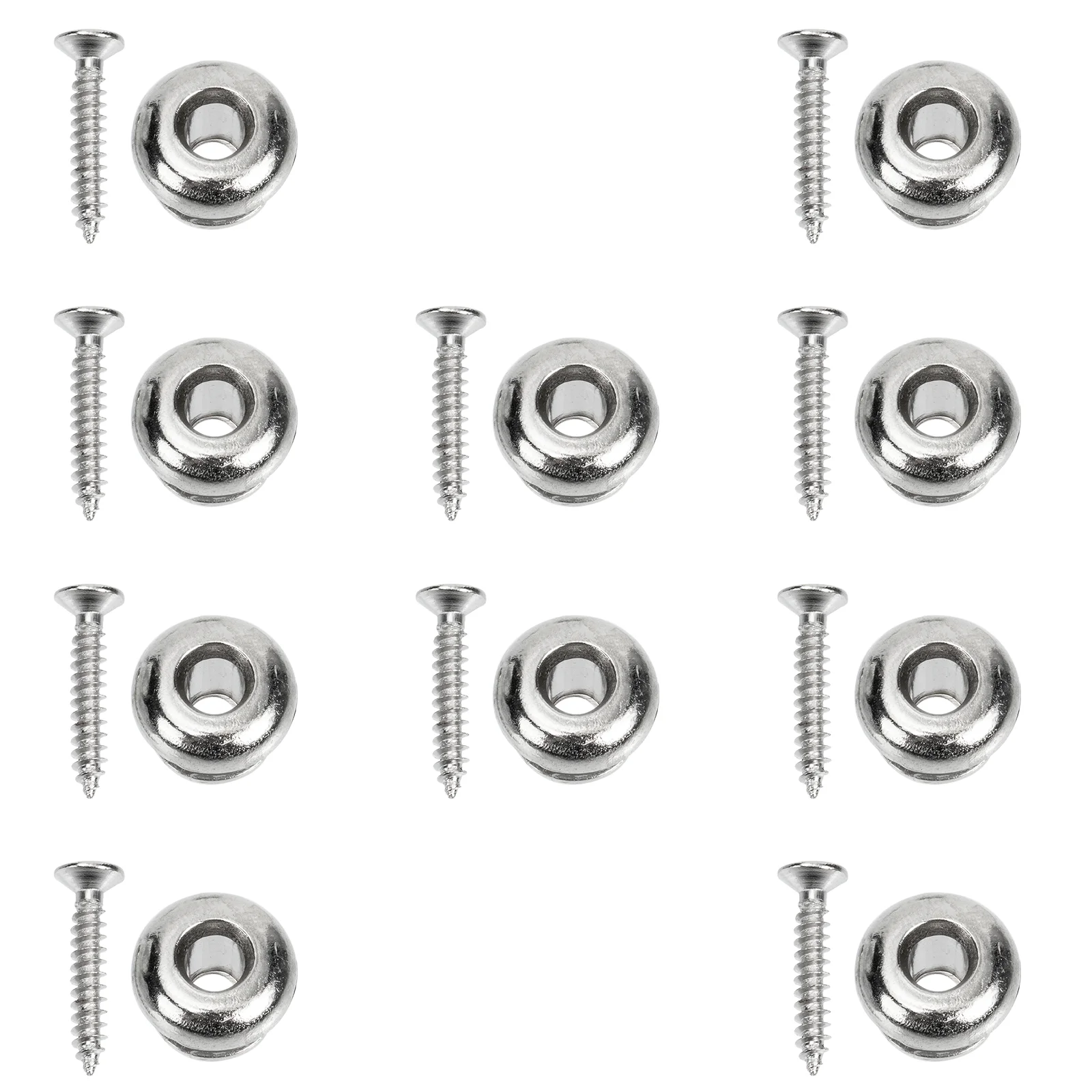 

10 Pcs Guitar Strap Non-skid Bass Belt Lock Button for Metal Child Buttons