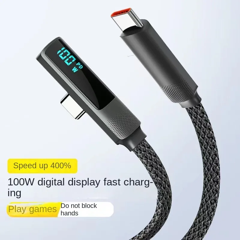 

PD100W USB C to USB C Cable 27W Fast Charging TypeC Cable For iPhone 15 Digital Display Data Cord For MacBook Pro Xiaomi Samsung