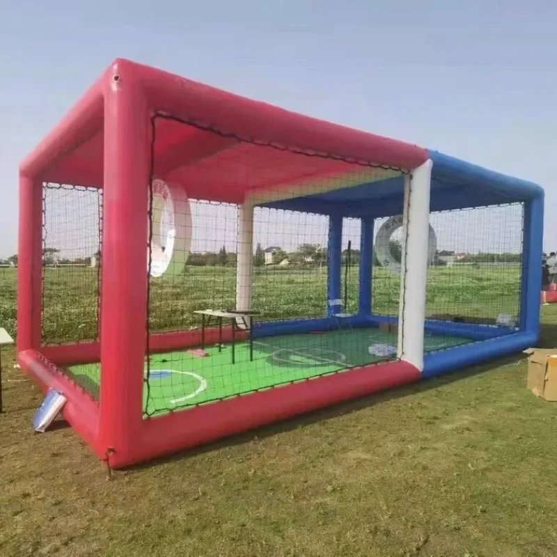 drone football field pneumatic model, arena confrontation training, competition frame fence, training aircraft, operation