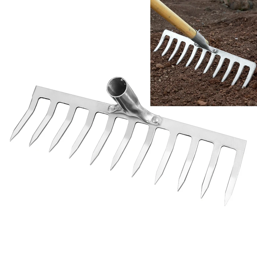 

5/7/9/11 Teeth Weeding Hoe Rake Farm Tool Hand Rake Weeding Scarifier Artifact Agricultural Tools Gardening Weeding Tools