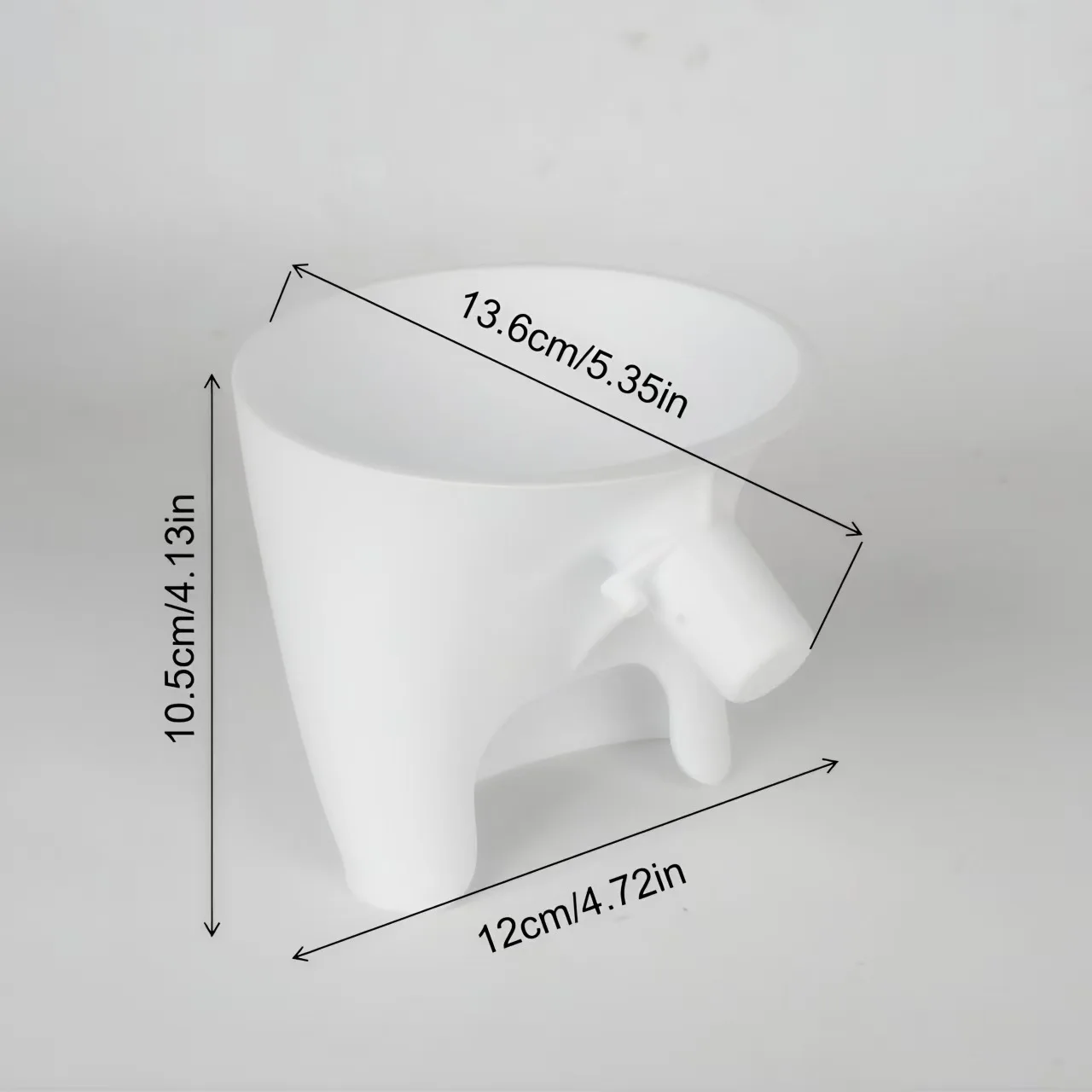 1pc Flour Funnel Plastic Wide-Mouth Design Spill-Proof Precise Pouring Anti-Drop Kitchen Food Funnel for Kitchen Aid Mixer