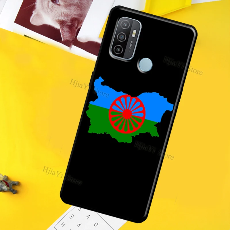 Gypsy Romani Roma Flag Case For OPPO Find X3 Pro F5 F7 A52 A72 A15 A83 A91 A3S A5S A5 A9 A31 A53 2020 Back Cover