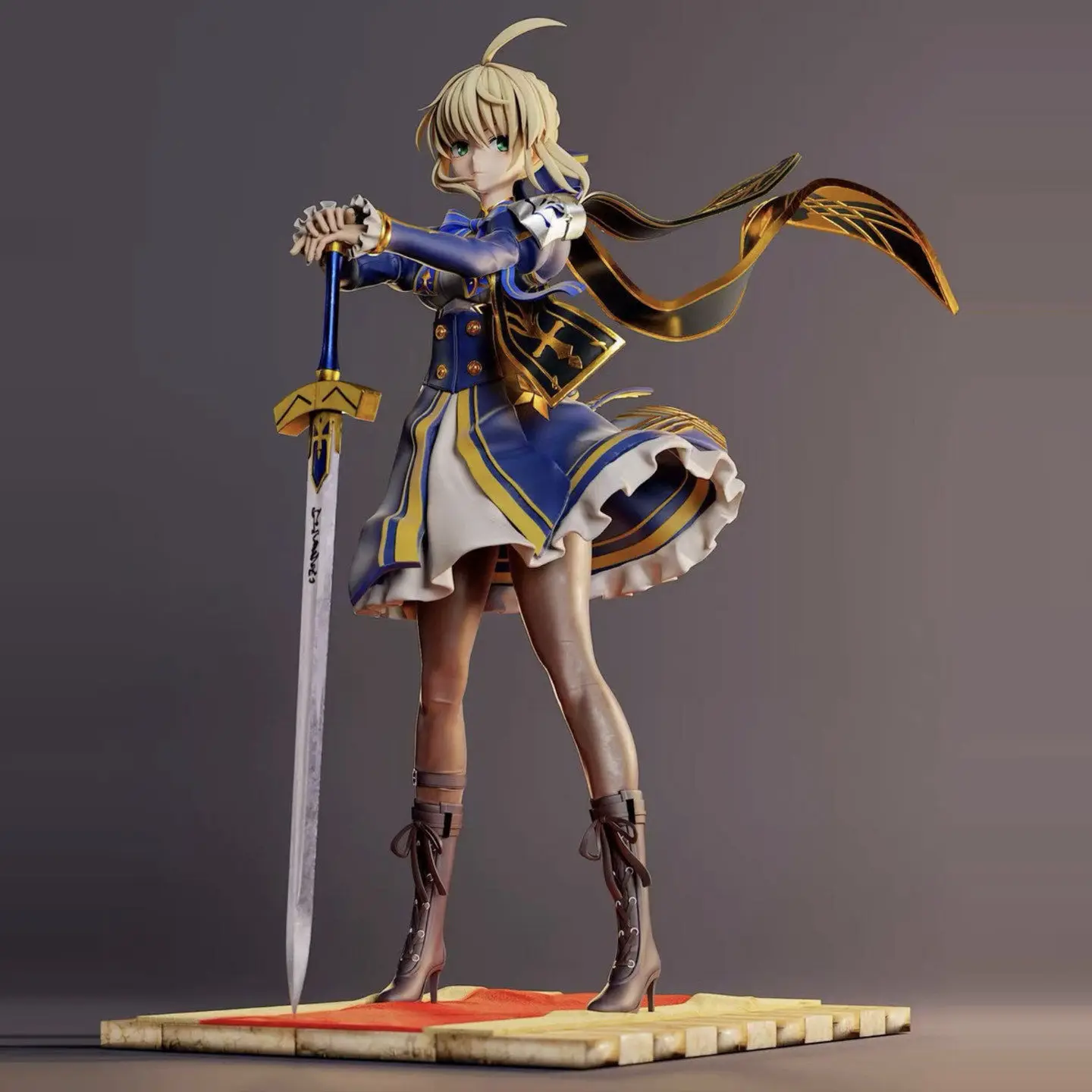 

Аниме-статуэтка Fate/stay night для рабочего стола, фигурка Артории Пендрагон Сэйбер, коллекционная фигурка и предмет домашнего декора