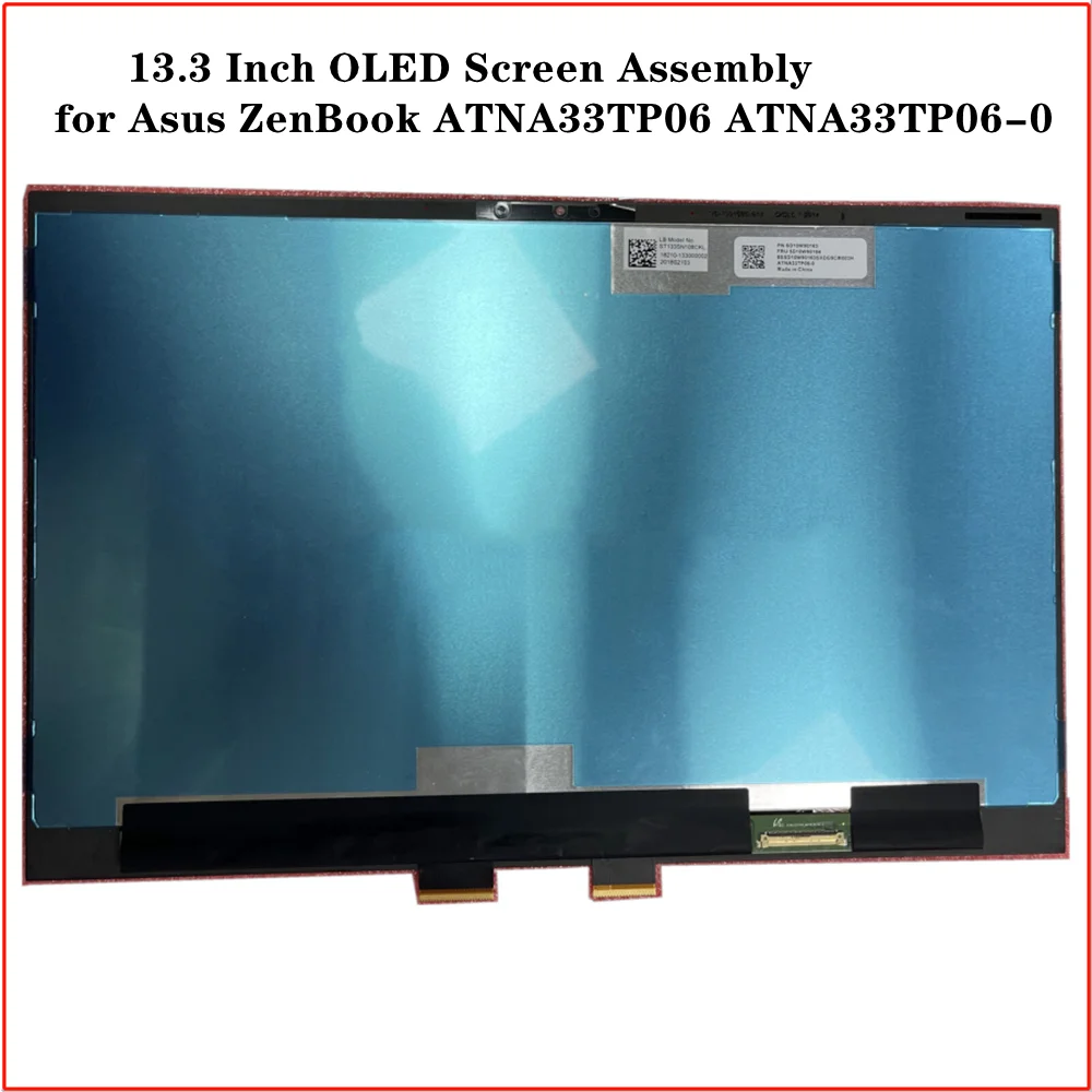 

ATNA33TP06 ATNA33TP06-0 13.3 Inch OLED Screen Assembly for Asus ZenBook PN: SD10W90163 FRU: 5D10W90164 UHD