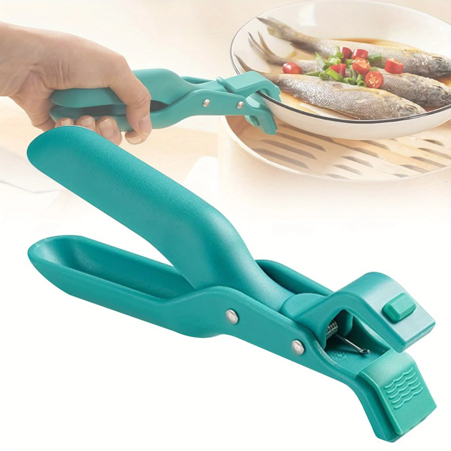 Silicone Multi- Anti-Scald Bowl Clip - Heat-Resistant Gripper Tongs with Non-Slip Coating, Ergonomic Design, and Easy-to-Use Cla