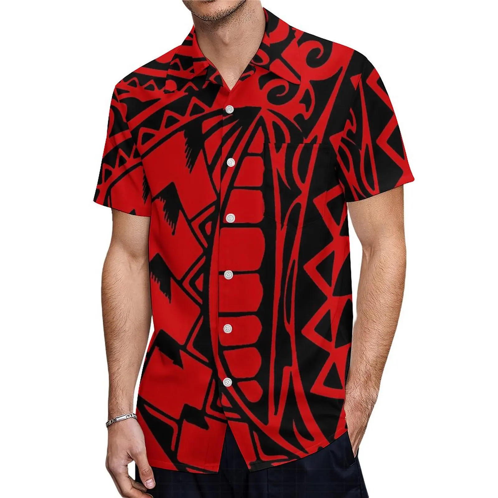 Mirosia Mumu Dress Fijian Island Style Summer Short Sleeve With Men'S Shirt Polynesian Couple Suit High Quality Party Dress