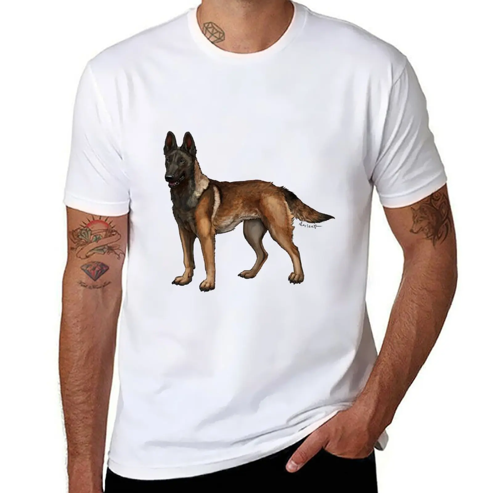 

Malinois (Dark Sable) T-Shirt graphic t shirts for man man t shirts high quality luxury brand T-Shirt