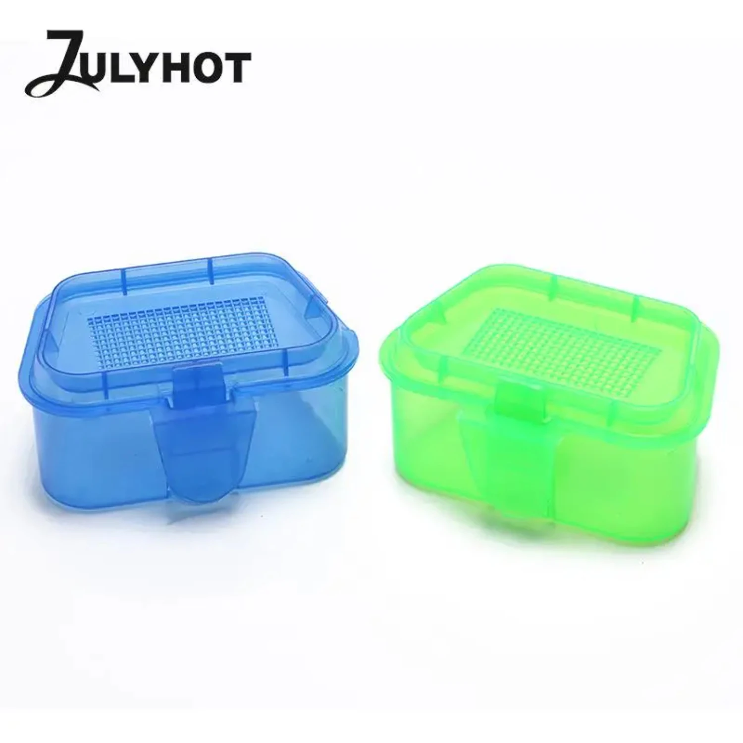 

1pc High Quality Plastic Fishing Live Bait Box Earthworm Bloodworms Bait Container Box Fishing Accessories Color Random
