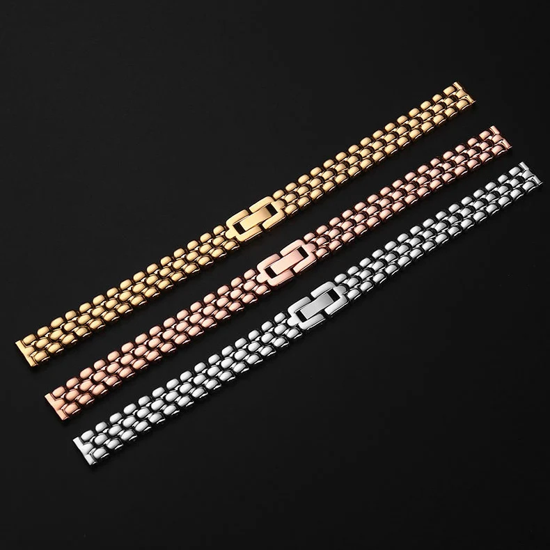 6mm 8mm 10mm 12mm 14mm 16mm Women's Small Size Watch Strap High Quality Stainless Steel Solid Watchbands