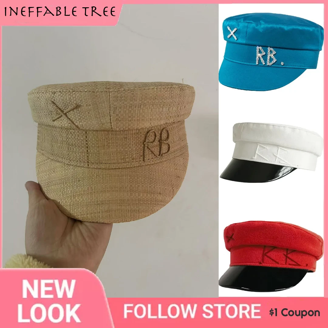 

Y2K Brand Collection Chic PU Cotton Newsboy Hats for Women Flat Militray Caps Baker Boy Hat with Logo Sombreros De Mujer