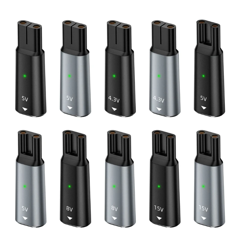 For Philips Shaver Type C To 2 Pin Plug Connectors Type C Female To 2 Pin Female Adapters Converters for Shaver Charging