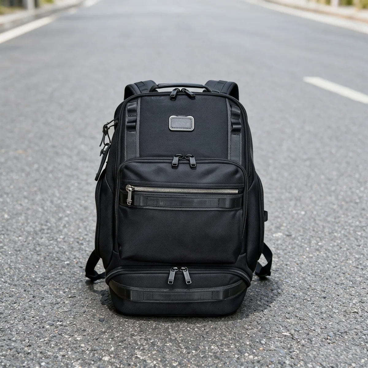 Stylish Men Travel Rucksack, Durable Ballistic Nylon Gaming Laptop Backpack