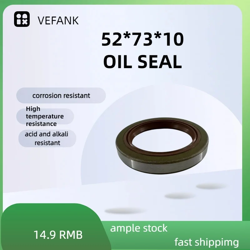 52x73x10 High-Quality Oil Seal (NBR Nitrile Rubber) – Factory Direct – Durable; Suitable for Automotive Axle Sealing Application