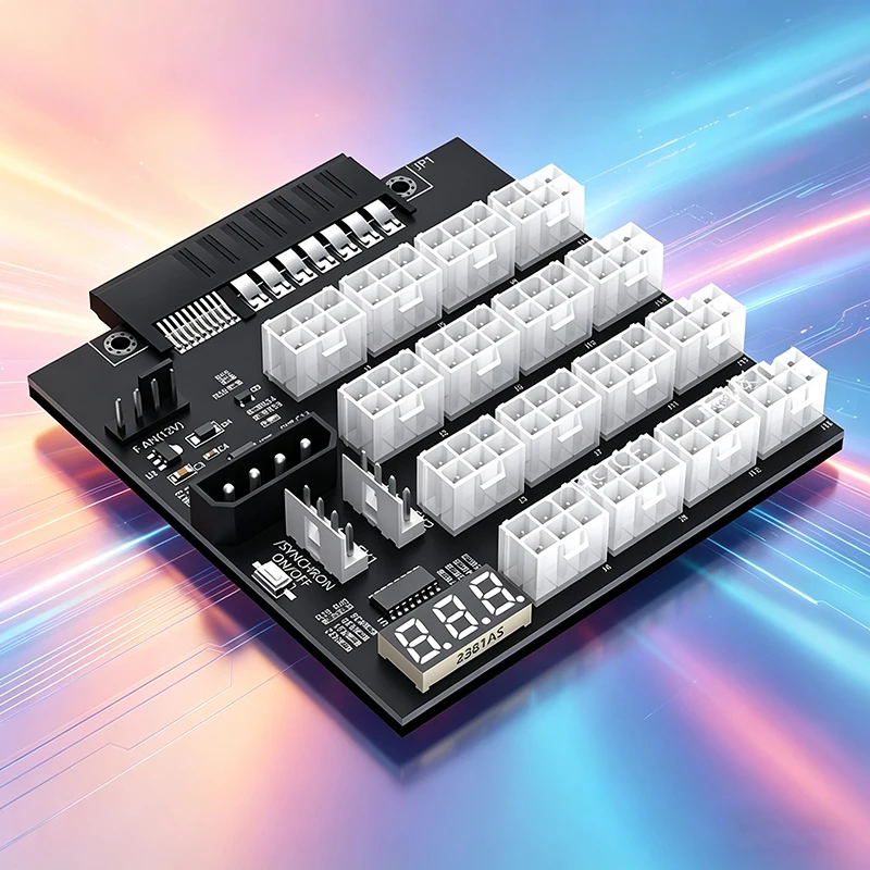 16Port ATX 12V PCIE 6PIN Power Supply Breakout Board Adapter Synchronization For HP 500W 800W 1400W 1600W 1800W 2200W Server PSU