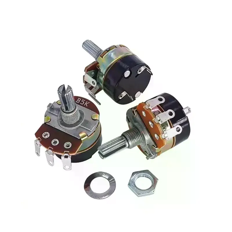 WH138-1 Adjustable Resistance Speed Regulator With Switch Potentiometer B5K/10K/20K/50K/100K/250K/500K