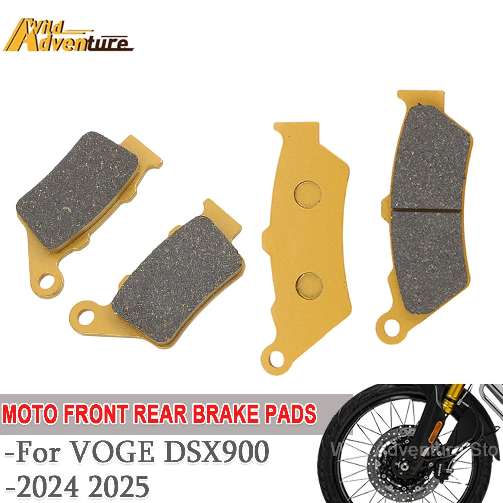 DSX900 Motorcycle Front & Rear Brake Pads For VOGE 900DSX DS900X 900 DSX 900 DS900X Ceramics Copper Brake Pads DS900 Accessories