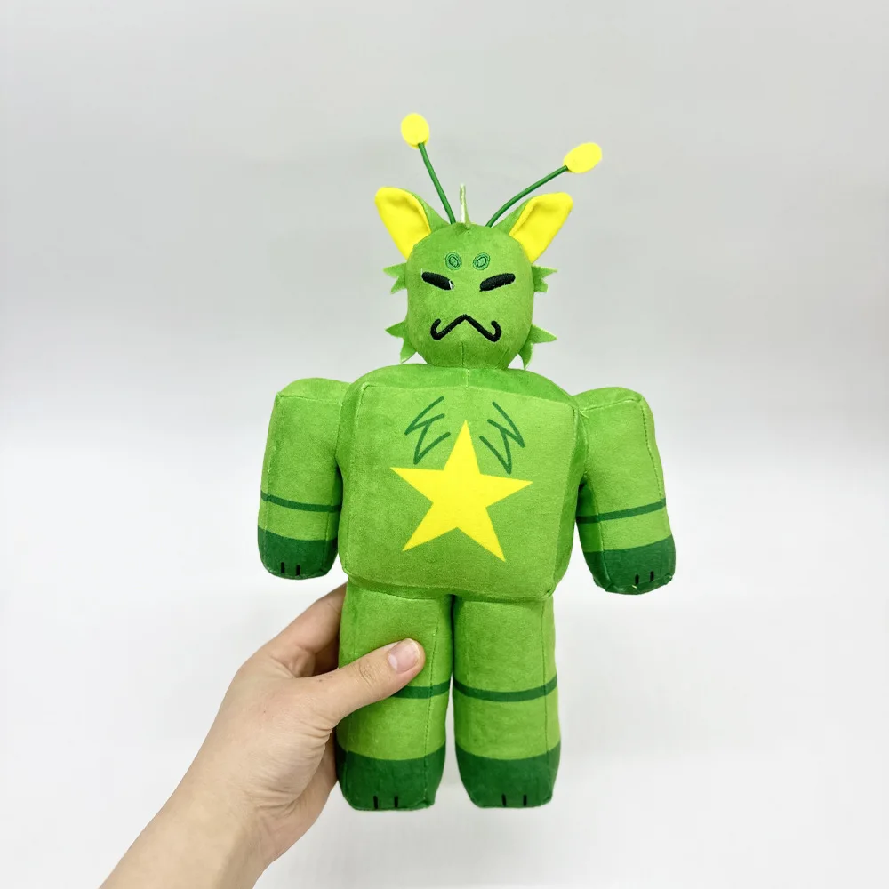 New Game Peripherals Regretevator Gnarpy Green Cat Plush Toy White Cat Robot Doll Children's Birthday Gift