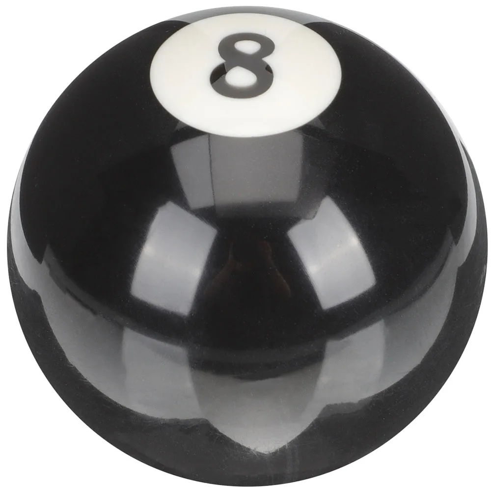 8 No. Balls Resin Pool Table Replaceable Billiard Ball Wear-resistant Large Black Ball Smooth Crystal Durable Professional