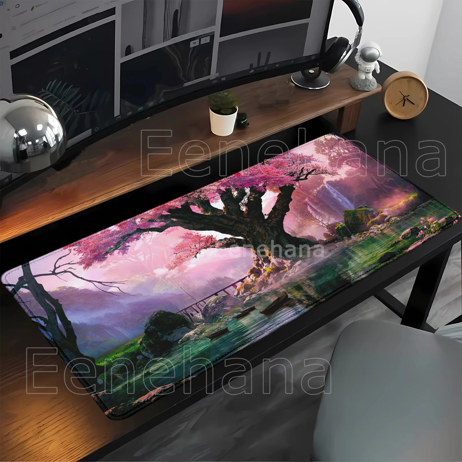 HD Printing Forest scenery XXL Mousepad Rubber Large Mouse Pad Gamer Non-Slip Art Computer Laptop Pads 90x40cm Keyboard Desk Mat