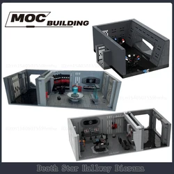 Movie Diorama Overbridge MOC Building Blocks Control Room with Hallway Display Model Command Center Technology Bricks Toys Gifts