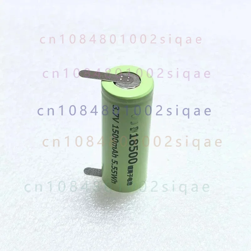 For 18500 lithium battery 3.7v flashlight 18490 rechargeable hair clipper lithium battery flat head with solder tab