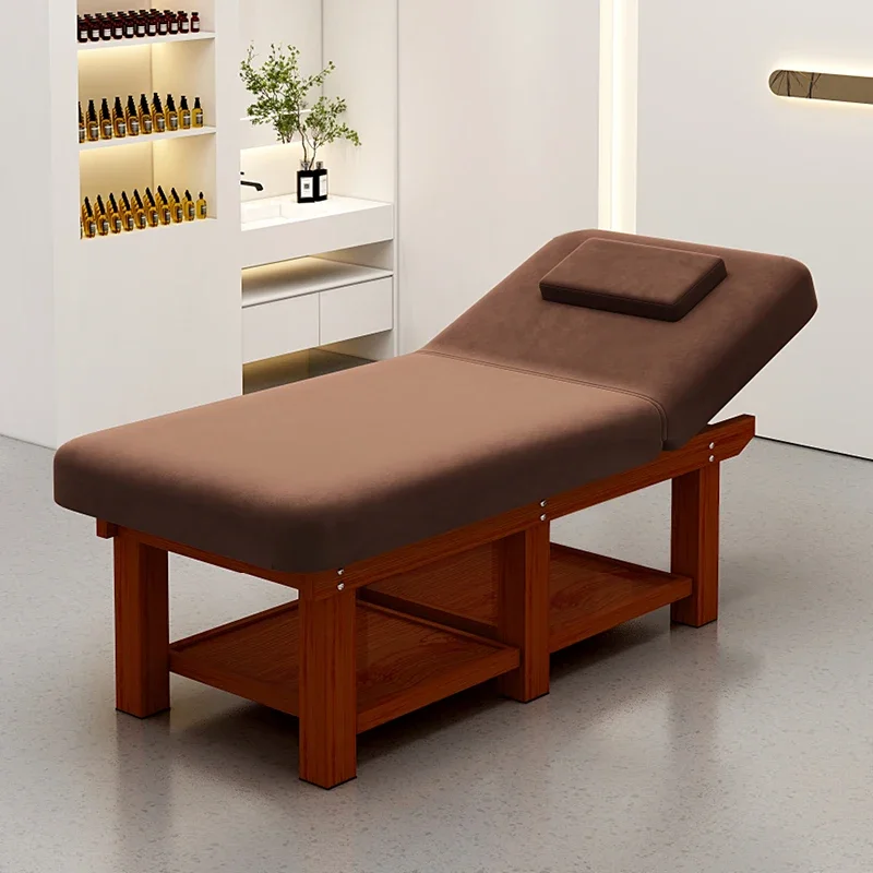 Mesas de Masaje multifunción de madera maciza, colocación de belleza, amasado, camas de Masaje tailandesas, muebles de salón de pedicura de pestañas, Cama Masaje FYMB