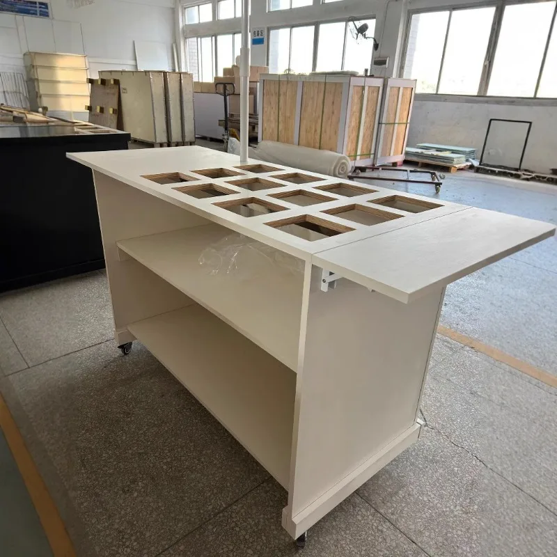 Stall display rack portable folding market stall shelf dessert candy cart