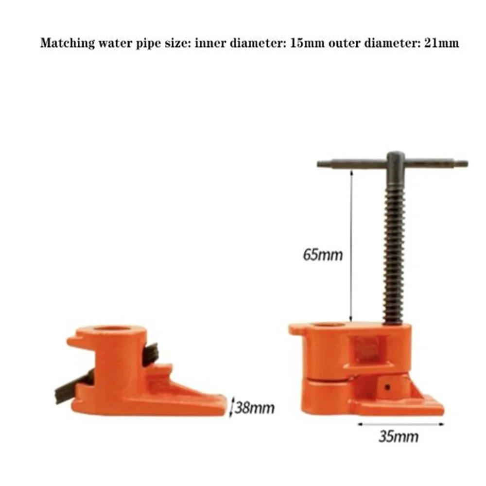 1pc Wood Glue Clamp Tube 1/2 Inch Heavy Duty Pipe Gluing  Steel Pipe Fixture Carpenter Woodworking