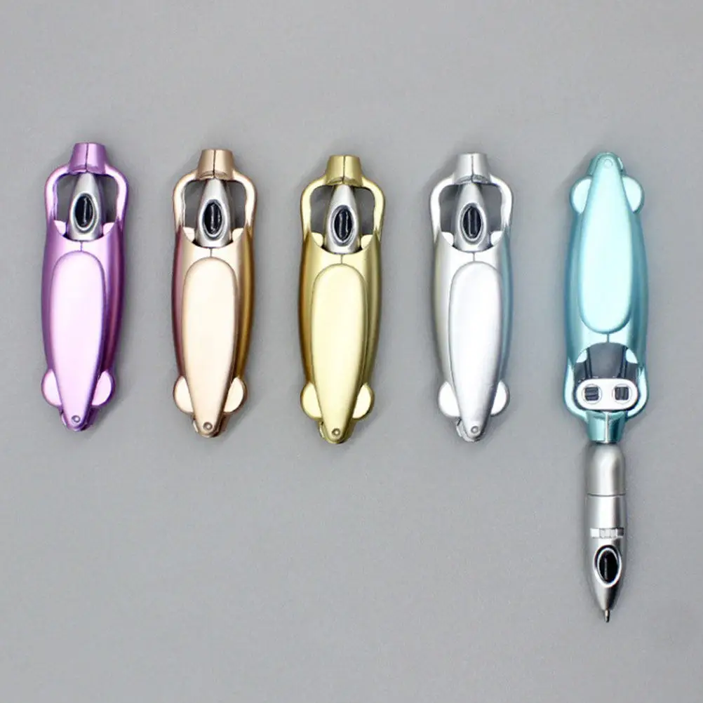 

5Pcs Frog Shaped Ballpoint Pens Set Transformable Deformation Design Smooth Writing Comfort Grip for Students Office Creative