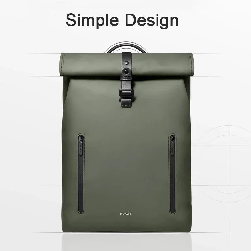 حقيبة ظهر هواوي الأصلية الأنيقة من الجيل الثاني بسعة كبيرة من النايلون حقيبة طالب الأعمال للسفر لأجهزة الكمبيوتر المحمول مقاس 16 بوصة للرجال والنساء #2