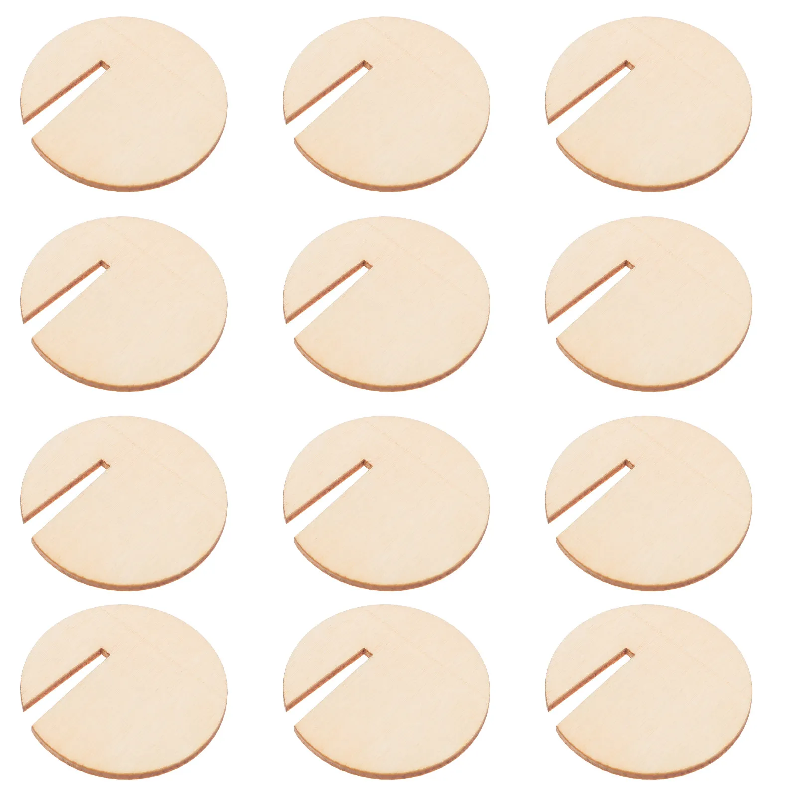 

120Pcs Round Wooden Drink Tags Blank Unfinished Wood for Weddings Parties Restaurants Bars Ktv Rustic Drink Identification