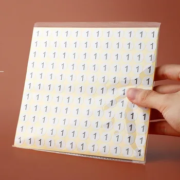 粘着性の白い丸い番号0-60,粘着性のエンボス加工,スクラップブッキング,スクラップブッキング