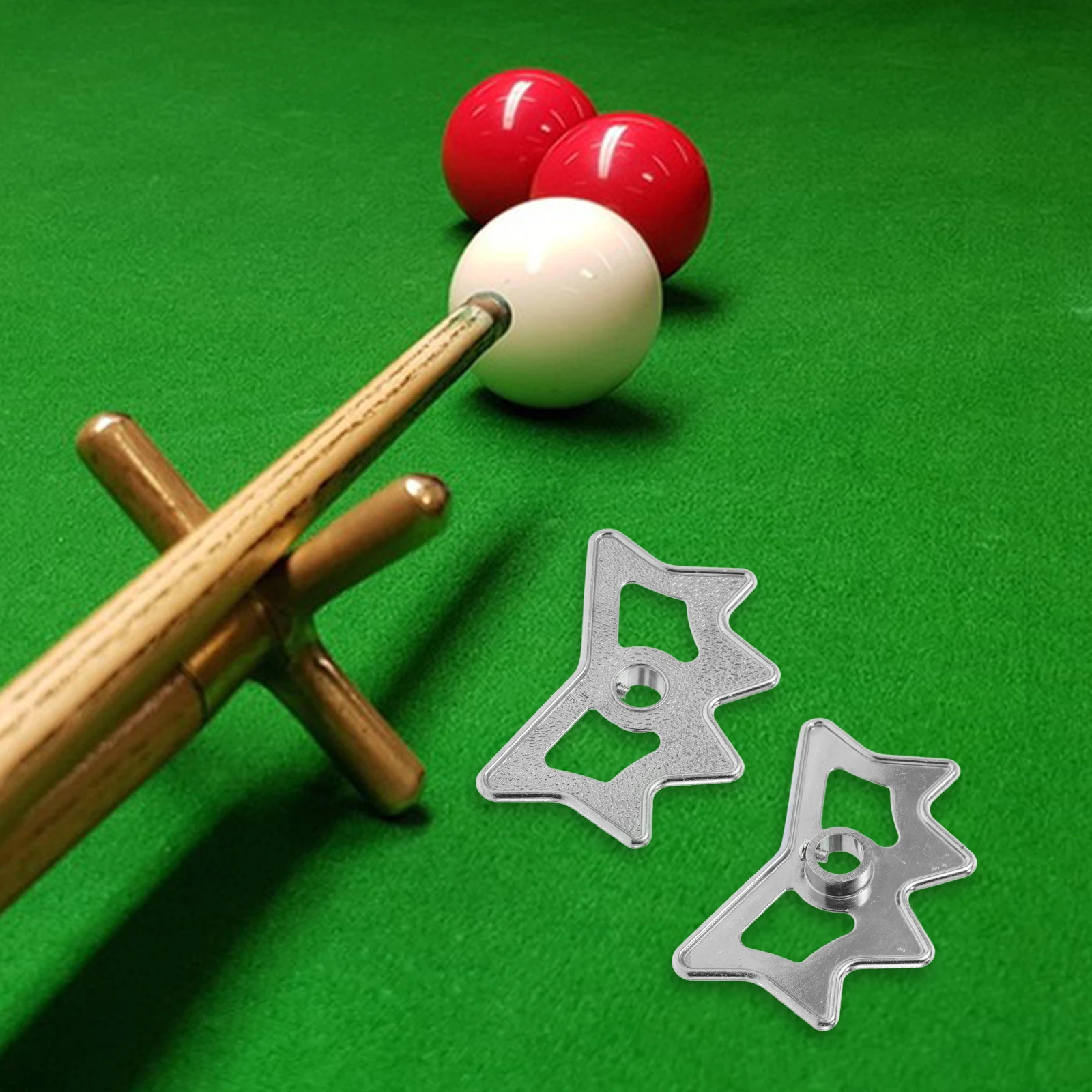 

2pcs Pool Bridge Stick Rack Lightweight Aluminium Billiard Cue Holder Fits Most Sticks Accessories Storage Solution